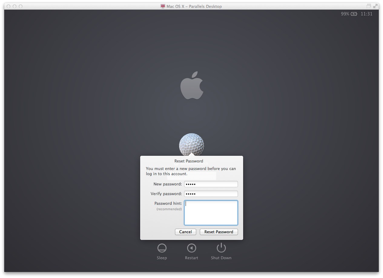 how can i reset my password using my apple id for my mac book pro